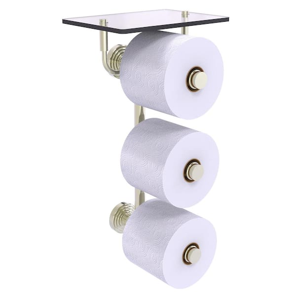 Allied Brass Waverly Place Polished Nickel Brass Bath Accessory Set Allied Brass Waverly Place Polished Nickel Brass Bath Accessory Set