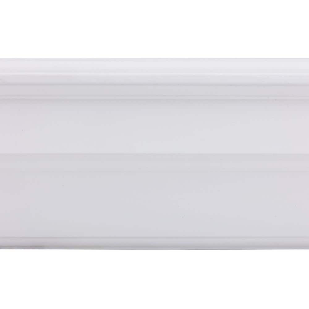 48" White Lacquered Solid Wood Floating Mantel Shelf