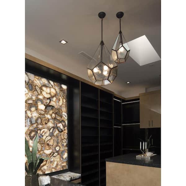 Cinq 1-Light Antique Bronze Pendant