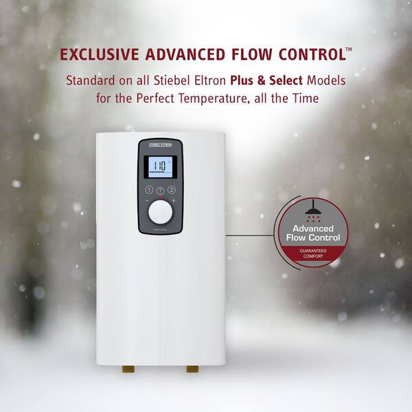 Stiebel Eltron DHX 15 Select Self Modulating and Advanced Flow Control 14.4  kW 2.93 GPM Point-of-Use Tankless Electronic Water Heater DHX 15 Select -  The Home Depot