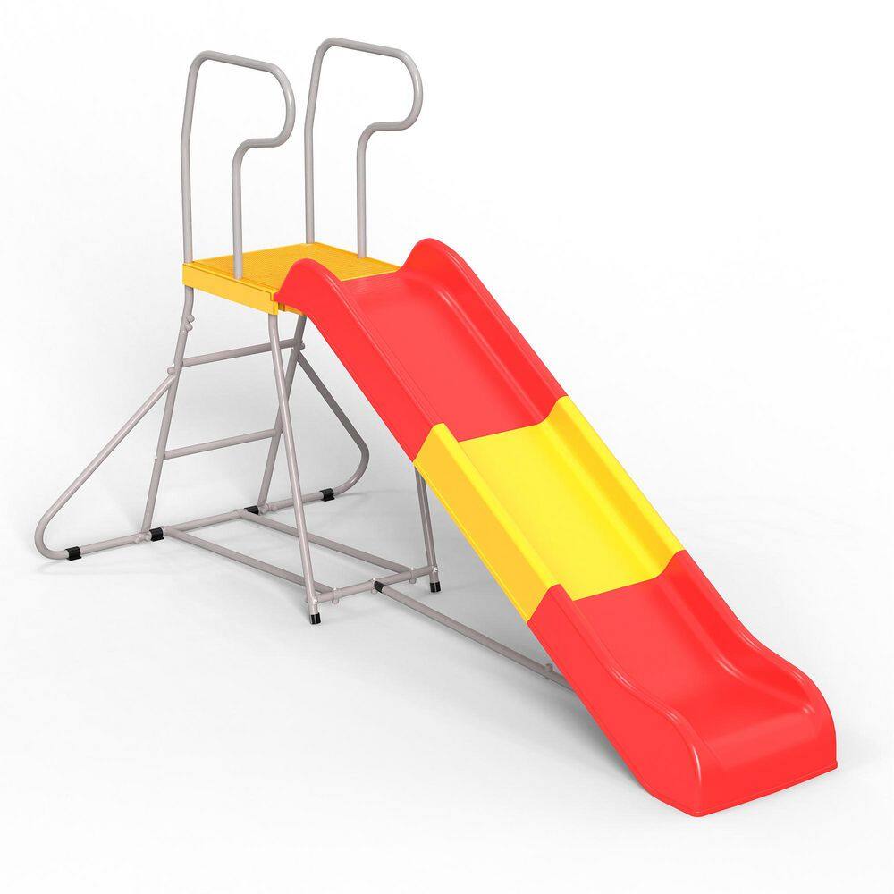 Orange Plastic Kids Climbing Slide，Anti-Slip Steps price history on PriceWatchPro