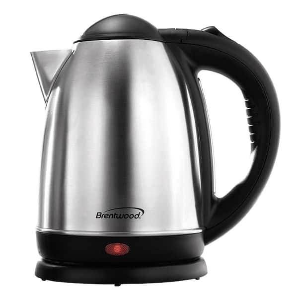 1.7 L Stainless Steel Electric Cordless Tea Kettle 1000W (Brushed)