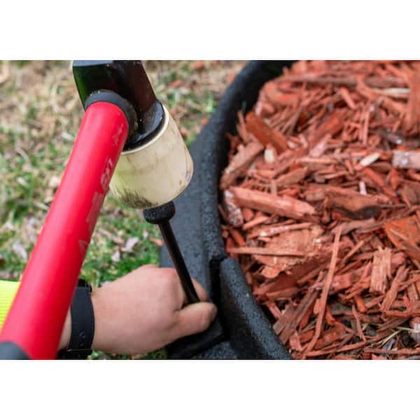 Vigoro 42 in. x 3.25 in. Black No Dig 36 in. Dia. Recycled Rubber Tree Ring Kit (1-Pack)