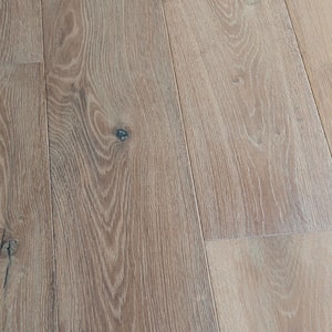 Newport French Oak 3/8 in. T x 6.5 in. W Click Lock Wire Brushed Engineered Hardwood Flooring (23.6 sq. ft./case)