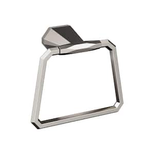St. Vincent 5-9/16 in. (141 mm) L Towel Ring in Brushed Nickel