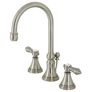 Heirloom 8 in. Widespread 2-Handle Bathroom Faucet in Brushed Nickel