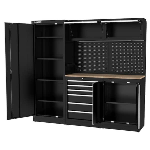 Husky 80.2 in. W x 75 in. H x 19.2 in. D Steel 8-Piece Garage
