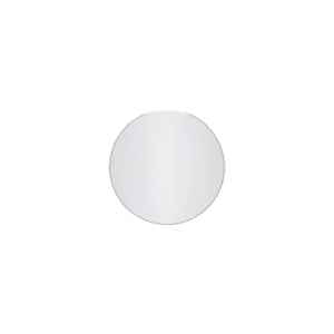 Cairo Round 18 in. H x 18 in. W Frameless Wall-Mounted Mirror in Frameless beveled