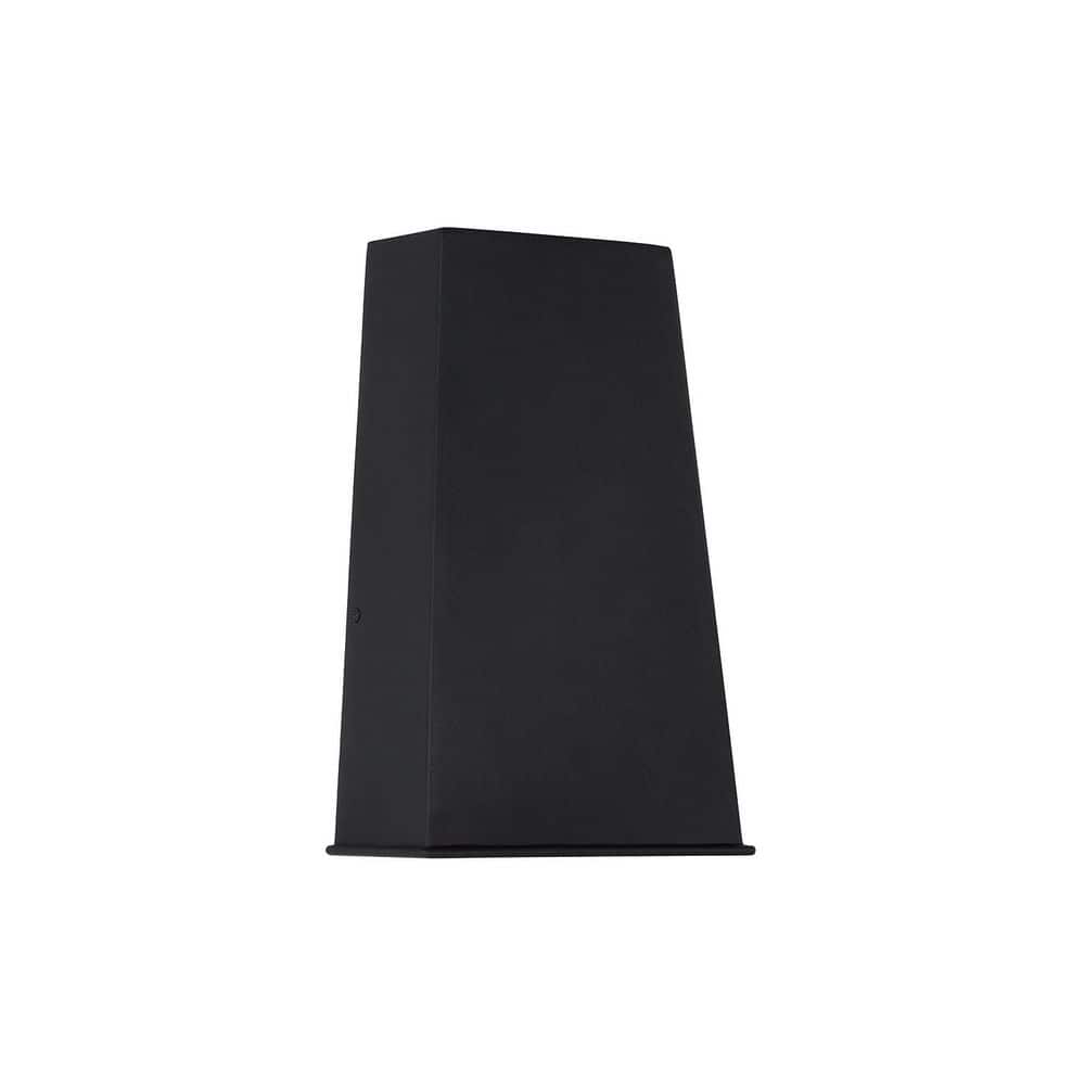 Ansel 12.5 in. Black Outdoor Hardwired Wall Lantern Sconce with Intergrated LED Bulb price history on PriceWatchPro