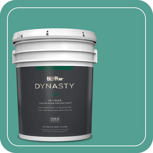 BEHR DYNASTY 5 gal. Home Decorators Collection #HDC-WR15-9 Aqua Revival Semi-Gloss Exterior Stain-Blocking Paint & Primer