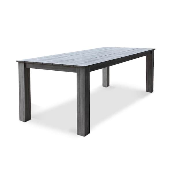 MADE 4 HOME Gray Galatsi Rectangle Wood Outdoor Dining Table