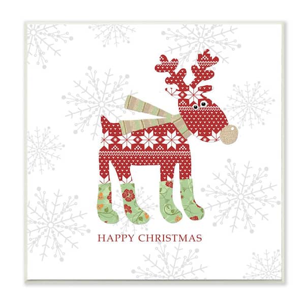 Reindeer and snowflake Christmas wall stickers 