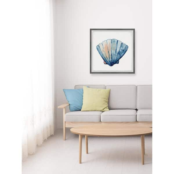 Classic Seashells by Marmont Hill Framed Animal Art Print 24 in. x 24 in.  CSERN103NFPFL24 - The Home Depot