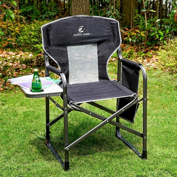 PHI VILLA Oversized Heavy-Duty Camping Chair Folding Director
