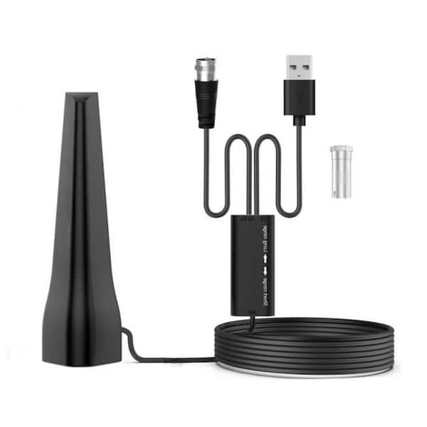 Indoor TV Antenna with 680+ Miles Range, 4K 1080P HDTV, 360° Reception, 16ft Coaxial Cable