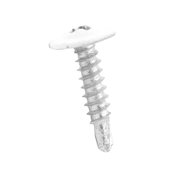 SnapFence White Modular Vinyl Fence Replacement Screw (100-Pack)