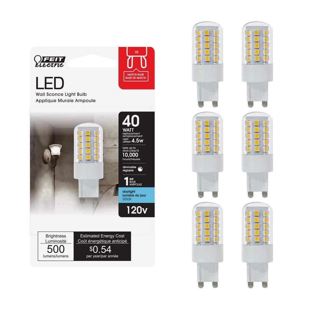 Feit Electric 40-Watt Equivalent T4 Dimmable G9 Bi-Pin LED Light