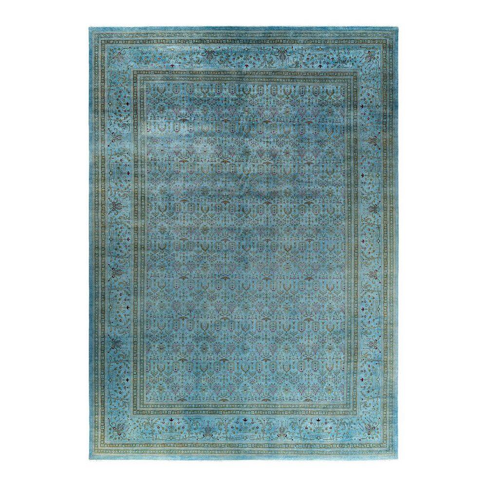 Overdyed Blue 10 ft. x 14 ft. Solid Wool Indoor Area Rug price history on PriceWatchPro