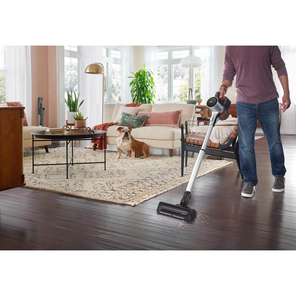 Silver Cordless Stick Vacuum with Kompressor Technology