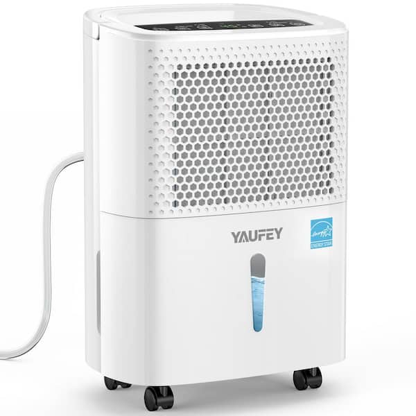 31.6 pt. 2,000 sq. ft. Energy Star Dehumidifier in White with Bucket, Drain Hose and Timer for Home, Baseroom