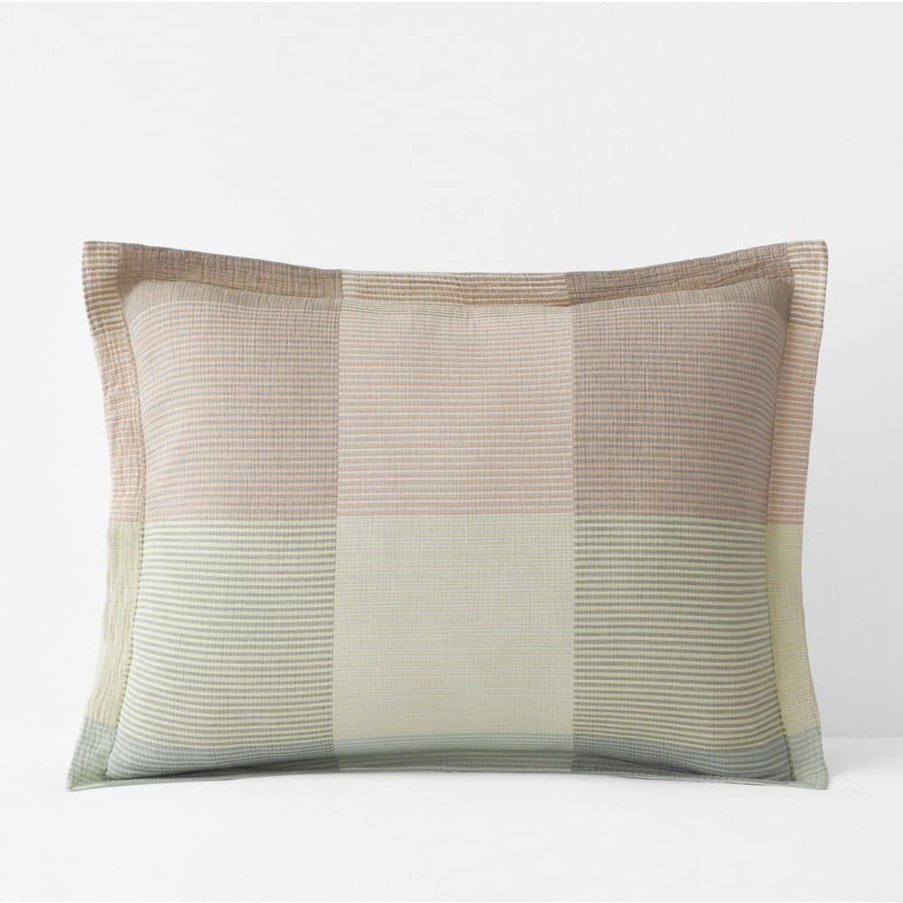 The Company Store Company Organic Cotton Logan Stripe Red/Blue Multi