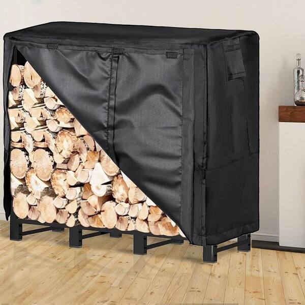 48 in. Heavy Duty Waterproof Outdoor Firewood Rack Cover