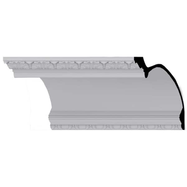 Ekena Millwork 15-3/8 in. x 12 in. x 94-1/2 in. Polyurethane Riley Crown Moulding