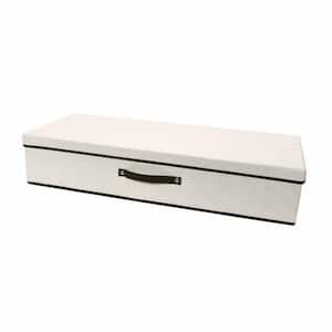 Simplify Large Vinto Plastic Storage Box with Lid in Ivory