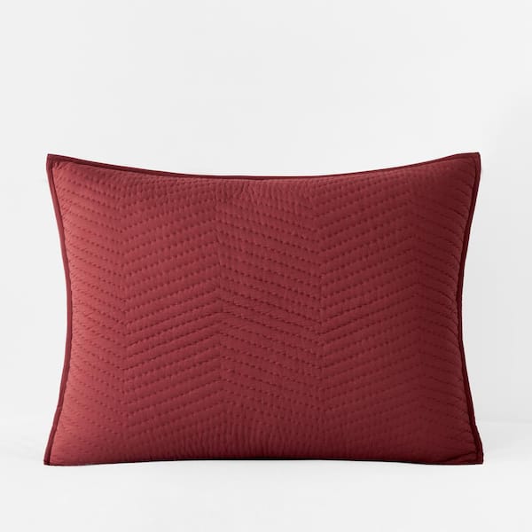 The Company Store Company Chili Cotton Standard Quilted Sham