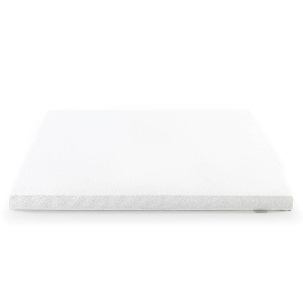 Zinus Ultra Cool 2 Inch Queen Gel Memory Foam Mattress Topper with Cooling Cover ZUTGTNM202Q