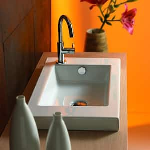 Serie 35 Drop-In Ceramic Bathroom Sink