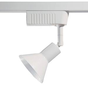 6501 Series Low-Voltage MR16 White Cone Style Track Lighting Fixture