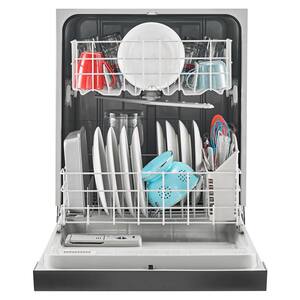 24 in. Stainless Steel Front Control Built-in Tall Tub Dishwasher Stainless Steel with Triple Filter Wash System, 63 dBA