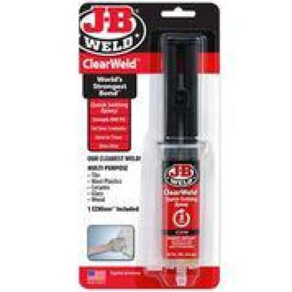 JB Weld 50112 ClearWeld 5 Minute Set Epoxy Syringe - Clear - 25 ml, 25ml