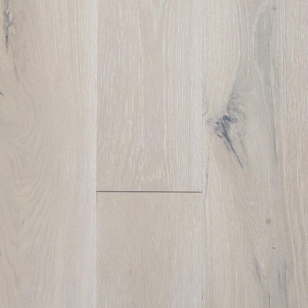 Blue Ridge Hardwood Flooring Castlebury French Linen White Oak 3/8 in. T x 6 in. W Click Lock Engineered Hardwood Flooring (30.5 sq. ft./Case)