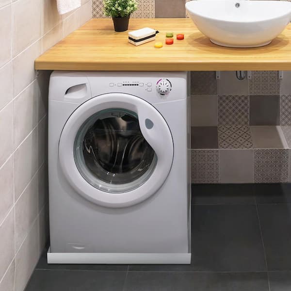 32 in. x 32 in. x 2.5 in. Washing Machine Pan 18 GA Thickness 304 Stainless Steel Heavy Duty Compact Washer Drip Tray