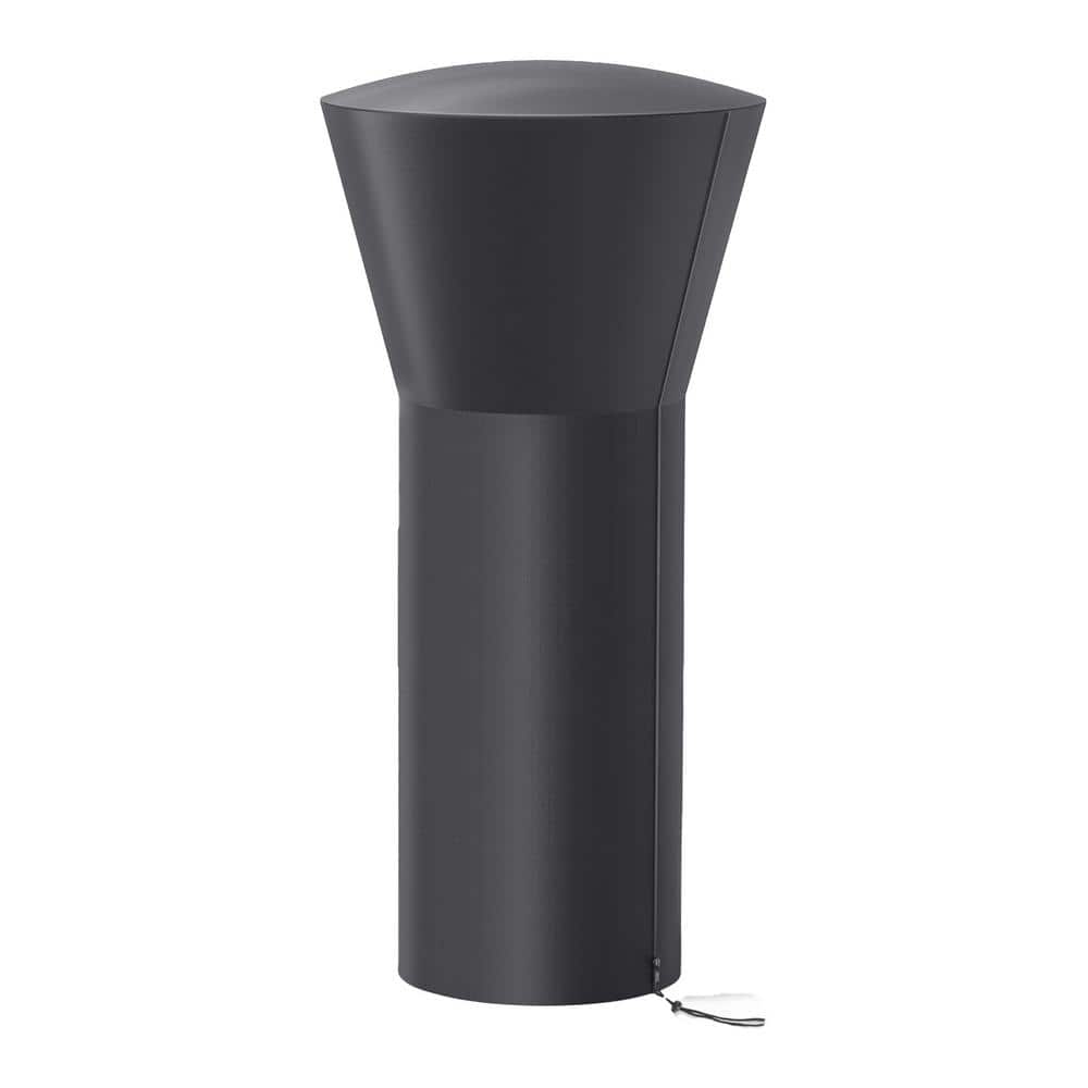 Tabletop 24 in. x 14.5 in. x 38 in. Black Fabric Patio Heater Cover with Zi