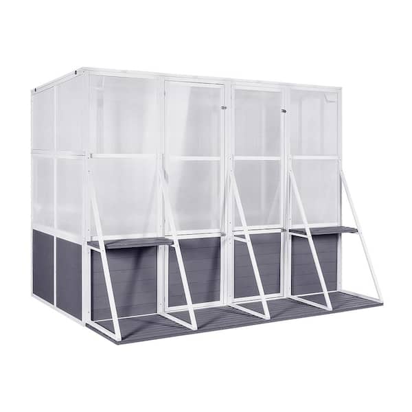 9 ft. W x 8 ft. D Wood Shed with Double Door (72 sq. ft. )