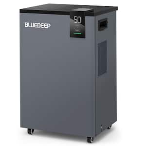 190 pt. 8,000 sq. ft. Dehumidifier in Black with 2.11 Gal. Water Reservoir, for Residential or Commercial Spaces