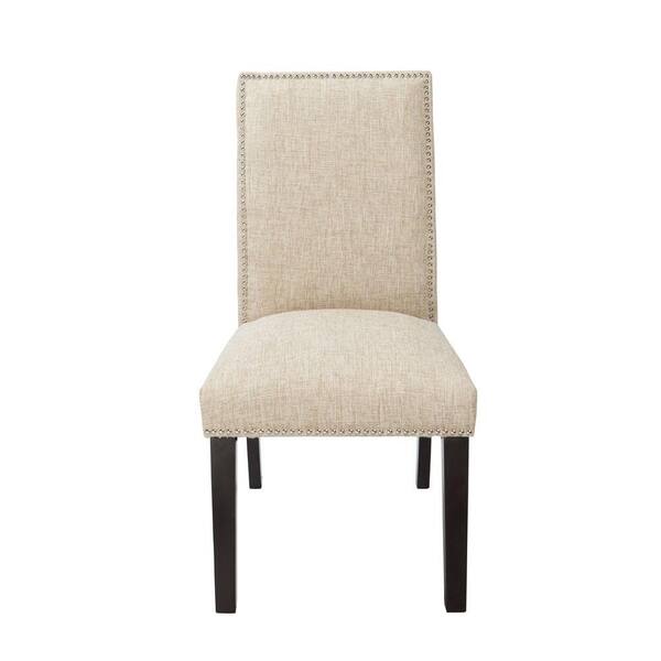 4D Concepts Burnett Sand Fabric Parsons Dining Chair