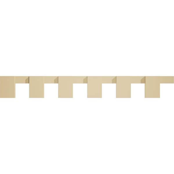 1 in. D x 6 in. W x 48 in. L Primed Polyurethane Panel Moulding