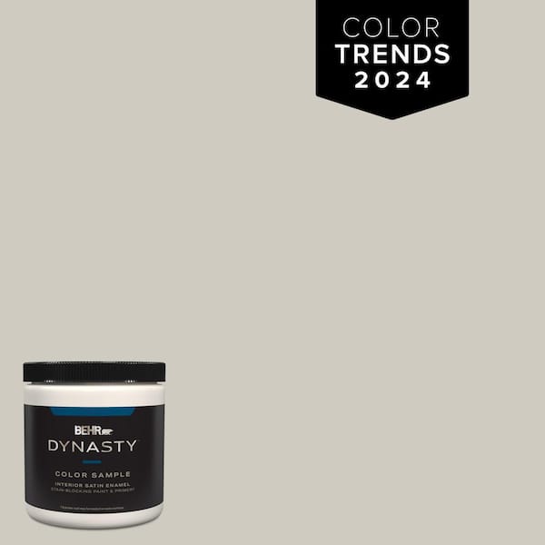 BEHR DYNASTY 8 oz. Designer Collection DC007 Tranquil Gray Satin