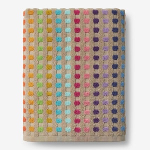 Spectrum Multicolored Geometric Cotton Bath Sheet