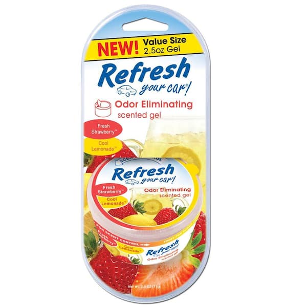 Refresh Your Car Refresh Your Car! Air Freshener (Fresh Strawberry/Cool Lemonade Scent, 1 Pack)