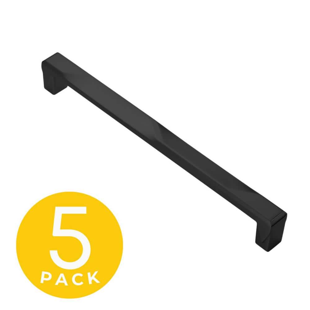 Geiger Series 7-1/2 in. (192 mm) Center-to-Center Modern Black Cabinet Handle/Pull (5-Pack) price history on PriceWatchPro