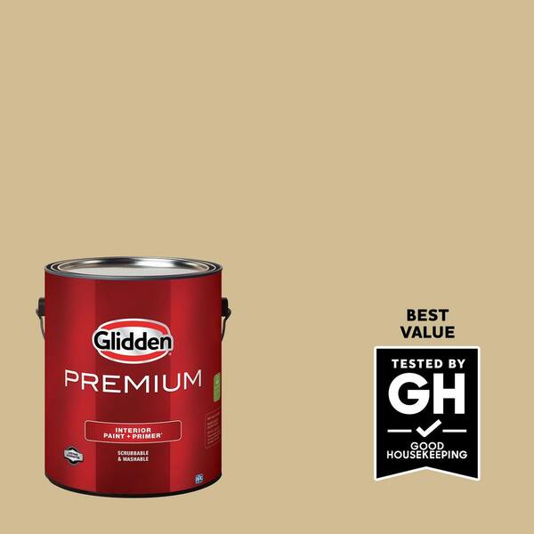 Glidden Premium 1 gal. PPG1099-4 Subtle Suede Semi-Gloss Interior Latex Paint