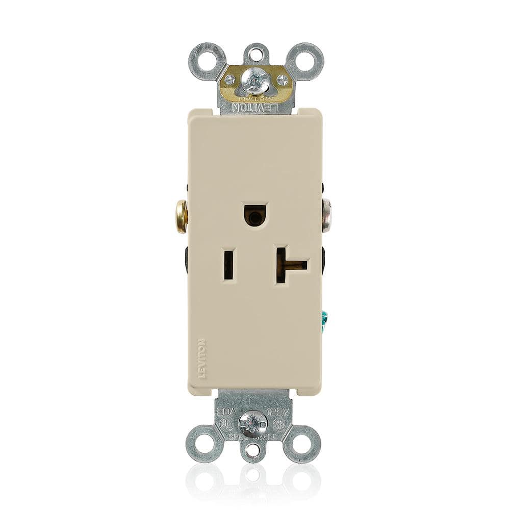 Decora Plus 20 Amp 125 V Single Outlet/Receptacle, Ivory (1-Pack) 16351-I price history on PriceWatchPro