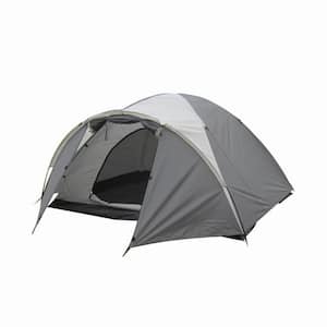 4-Person Dome Tent in Grey