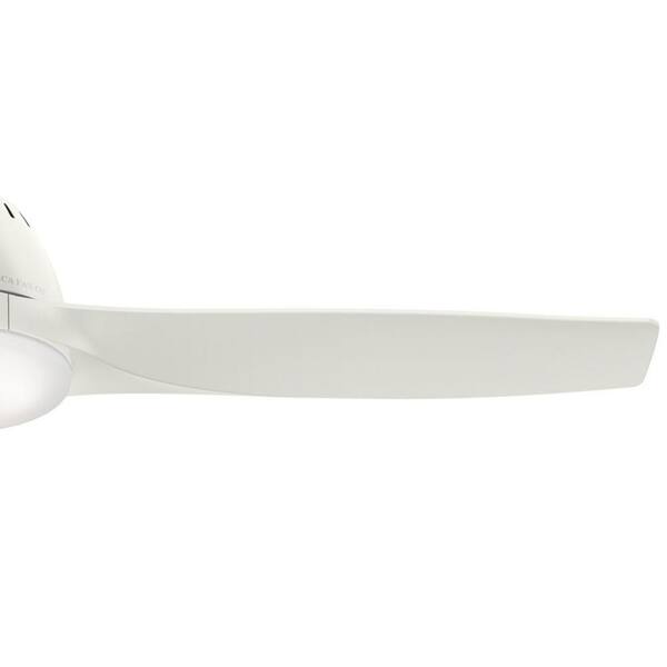 Casablanca - Wisp 52 in. LED Indoor Fresh White Ceiling Fan with Light and Remote