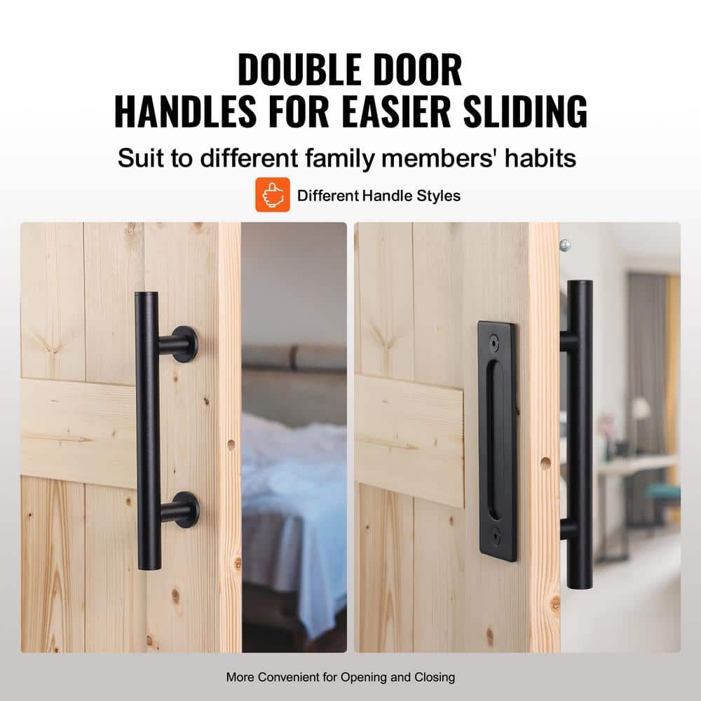 Natural Spruce Wood Sliding Barn Door with Hardware Kit, 42" x 84"